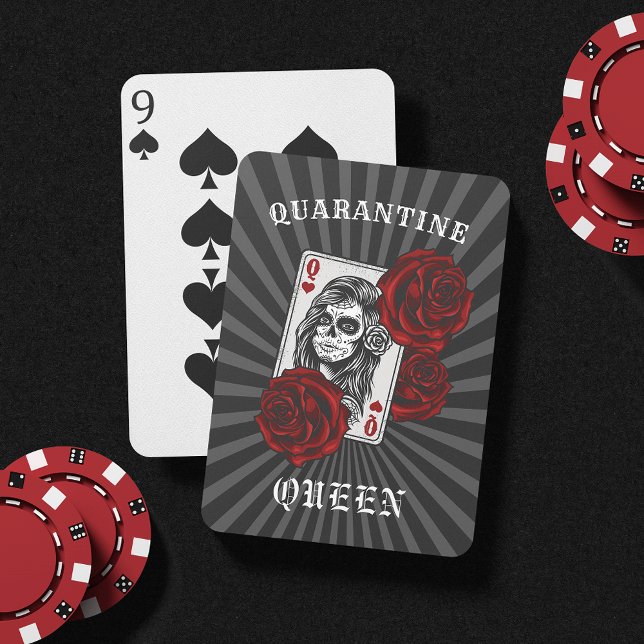 Quarantine Queen Skull & Roses Playing Cards (Creator Uploaded)