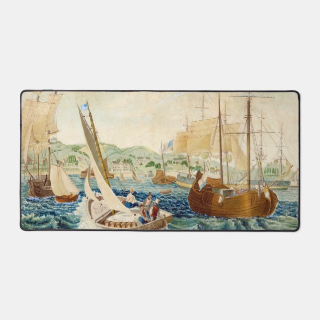 Quarantine, Staten Island 1833 Desk Mat (Front)