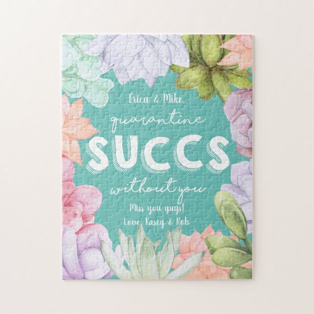 Quarantine Succs Without You Personalized Message Jigsaw Puzzle (Vertical)