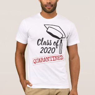 Quarantined class of 2020 graduation cap tassel T-Shirt