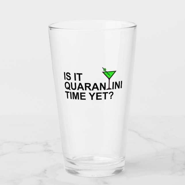 Quarantini Glass Tumblers (Front)