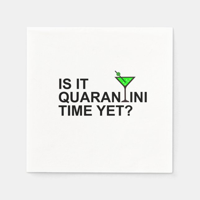 Quarantini Paper Napkin (Front)