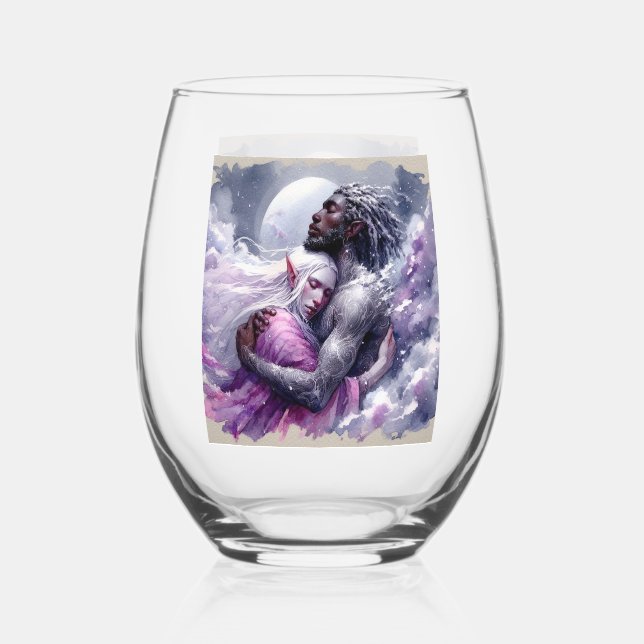 Quaraun & BoomFuzzy - Embrace Stemless Wine Glass (Front)