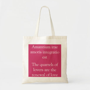 Quarrels of lovers - Terence quote Tote Bag