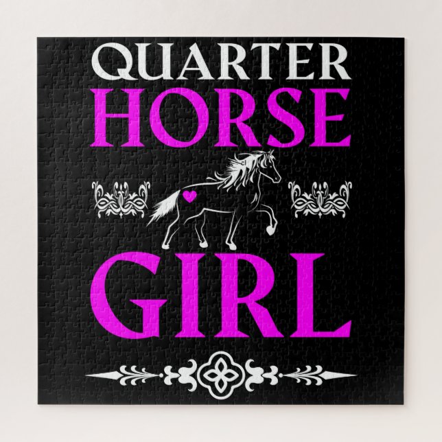Quarter Horse Girl   Jigsaw Puzzle (Vertical)