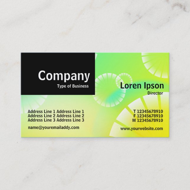 Quarter Patch - Abstract 01 Business Card (Front)