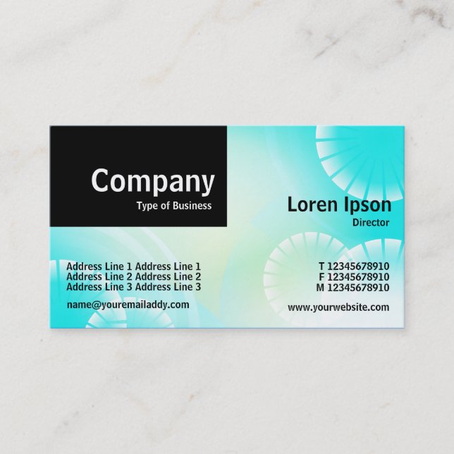 Quarter Patch - Abstract 02 Business Card (Front)