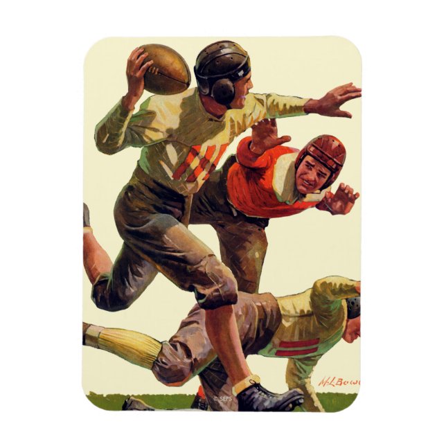 Quarterback Pass Magnet (Vertical)