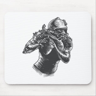 Quarterback Steampunk Art Lover Mouse Pad