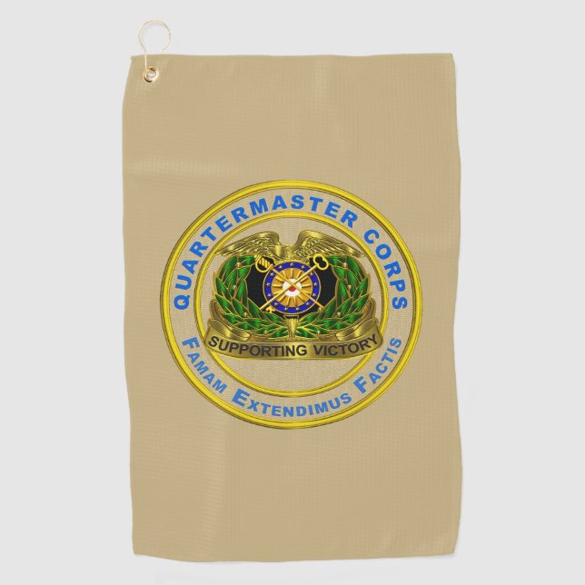 Quartermaster Corps Golf Towel (Front)