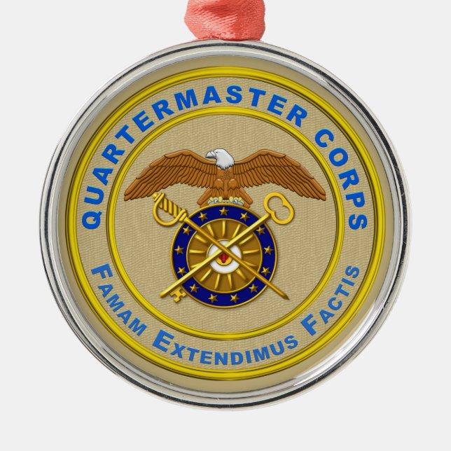 QUARTERMASTER CORPS METAL ORNAMENT (Front)