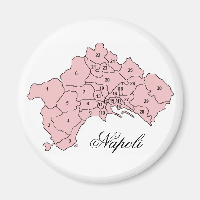 Quarters of Naples, Napoli Magnet (Front)