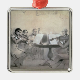 Quartet of the Composer Count A. F. Lvov, 1840 Metal Ornament