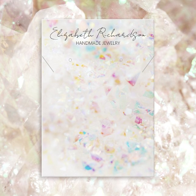 Quartz Crystal Minimalist Elegant Jewellery Displa Business Card (Creator Uploaded)