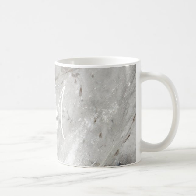 Quartz Crystal Photography Custom Monogram Mug (Right)