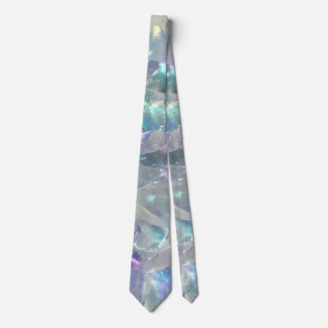 Quartz Crystal Sparkly Pattern Tie (Front)