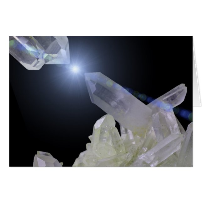 Quartz Crystals Card (Front Horizontal)