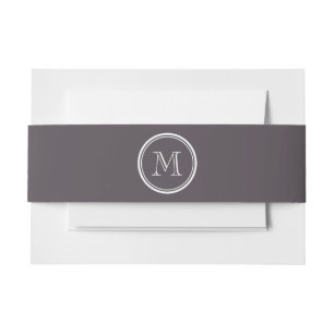 Quartz High End Coloured Personalised Invitation Belly Band