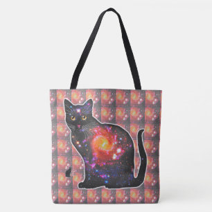 Quasar Space In Cat Tote Bag
