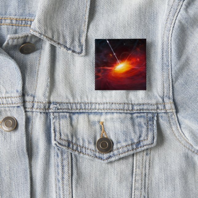 Quasars. 15 Cm Square Badge (In Situ)