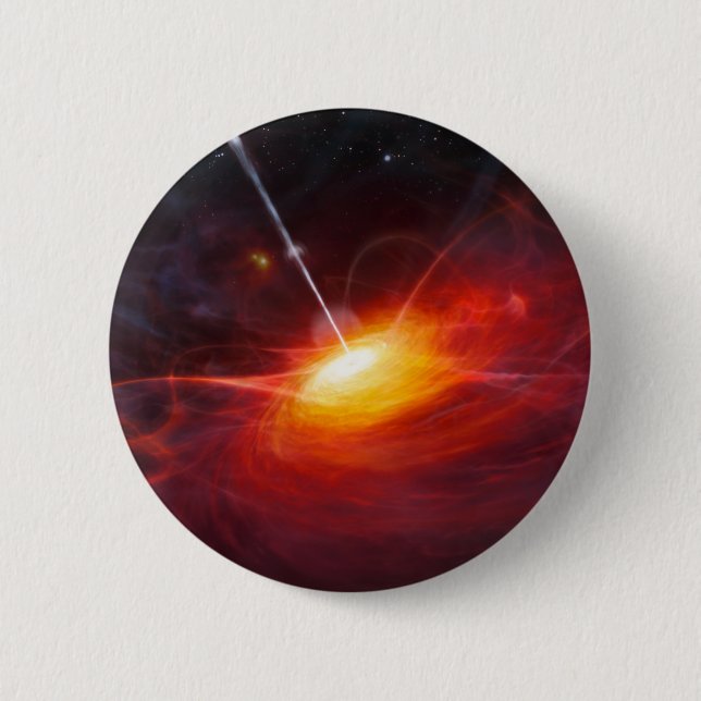 Quasars. 6 Cm Round Badge (Front)