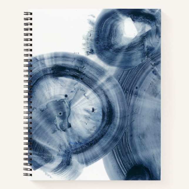 Quasars - Inky Blue Circles Notebook (Front)