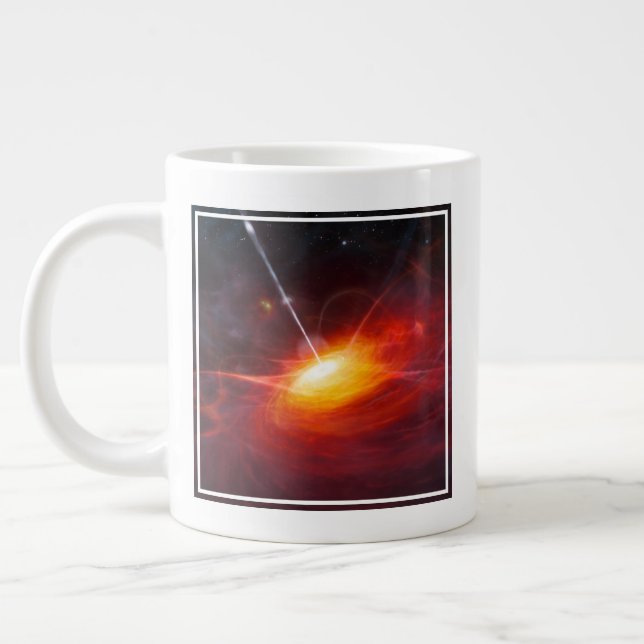 Quasars. Large Coffee Mug (Left)