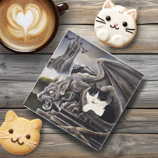 Quasi & Gargoyle Glass Coaster (Creator Uploaded)