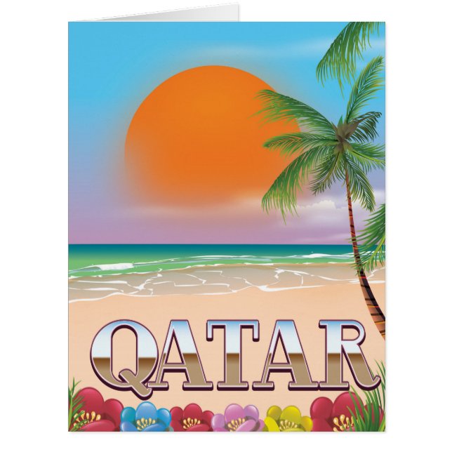 Quatar travel poster (Front)