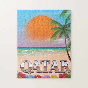 Quatar travel poster jigsaw puzzle