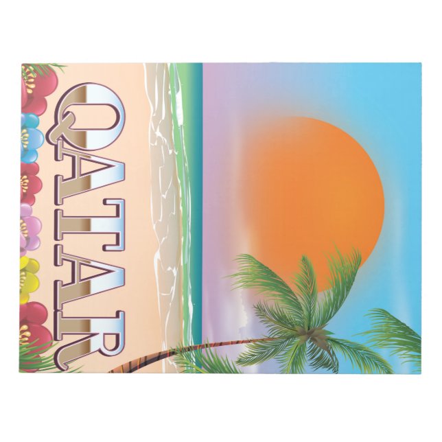 Quatar travel poster notepad (Front)
