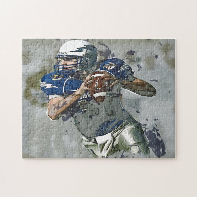 Quaterback American Football. Jigsaw Puzzle (Horizontal)