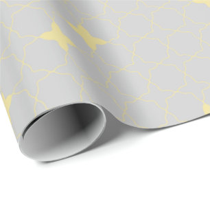 Quatrefoil Geometric Pattern Wrapping Paper