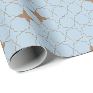 Quatrefoil Geometric Pattern Wrapping Paper