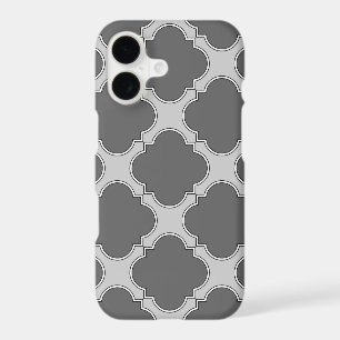 Quatrefoil in shades of grey