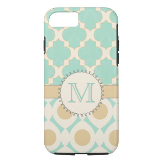 Quatrefoil Monogram Mally Mac iPhone 8/7 Case