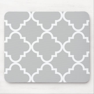 Quatrefoil Mousepad - Grey