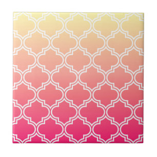 Quatrefoil Pattern Ceramic Tile