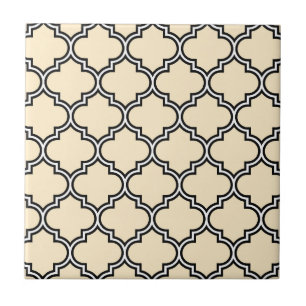 Quatrefoil Pattern Ceramic Tile