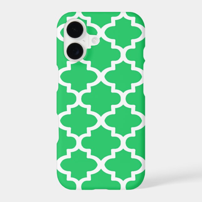 Quatrefoil Pattern In Zen Green (Back)