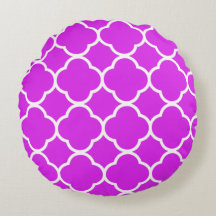 Quatrefoil Patterns Violet Hot Pink Purple White