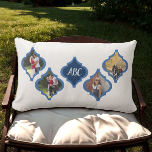 Quatrefoil Photo Collage Lumbar Cushion