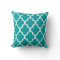 Quatrefoil Pillow / Teal