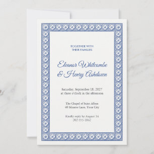 Quatrefoil Rosace Wedding Invitation