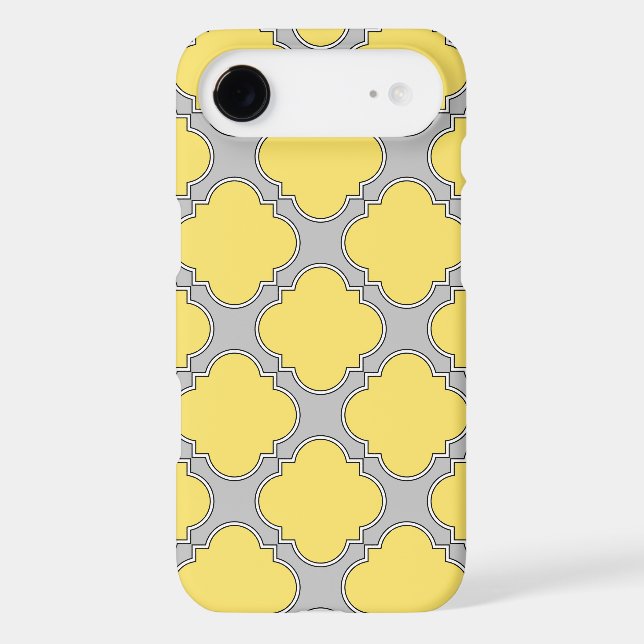 Quatrefoil yellow and grey (Back)