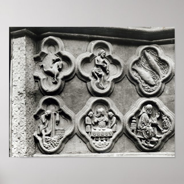 Quatrefoils with the Signs of the Zodiac (Front)