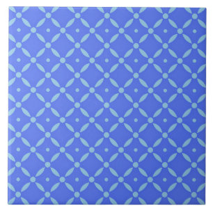 Quatrefoll Blue Pattern Ceramic Tile