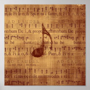 Quaver/Musical Note Poster