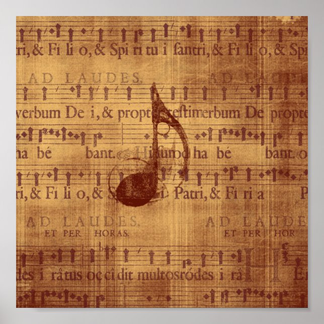 Quaver/Musical Note Poster (Front)