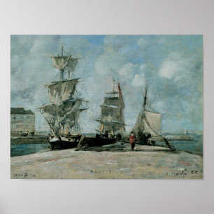 Quay at Honfleur Poster